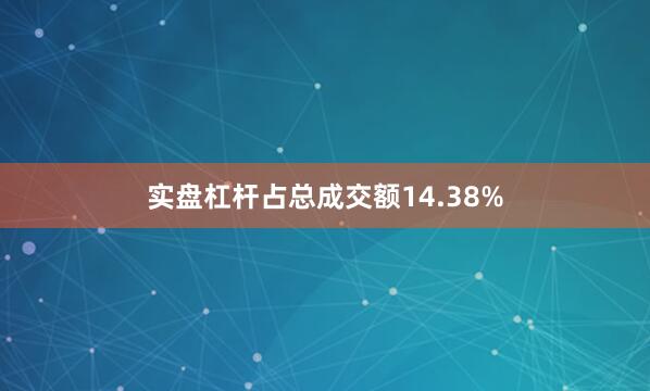 实盘杠杆占总成交额14.38%