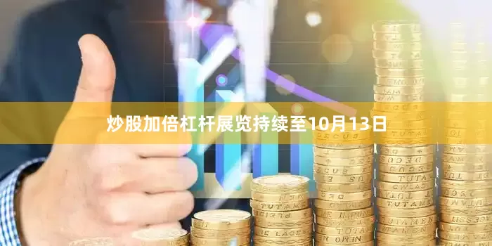 炒股加倍杠杆展览持续至10月13日