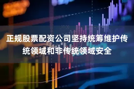正规股票配资公司坚持统筹维护传统领域和非传统领域安全