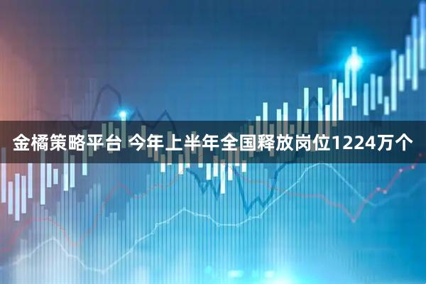 金橘策略平台 今年上半年全国释放岗位1224万个