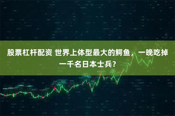 股票杠杆配资 世界上体型最大的鳄鱼，一晚吃掉一千名日本士兵？