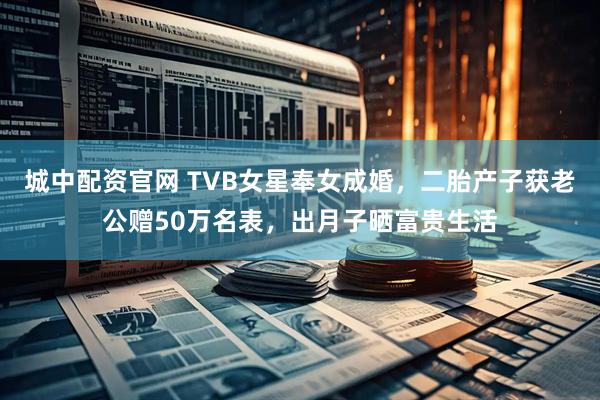 城中配资官网 TVB女星奉女成婚，二胎产子获老公赠50万名表，出月子晒富贵生活