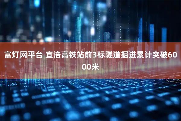 富灯网平台 宜涪高铁站前3标隧道掘进累计突破6000米